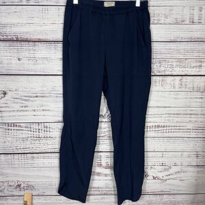 Marine Layer Womens Pants Blue Allison Re-Spun Ankle Elastic Waist Size XS FLAW